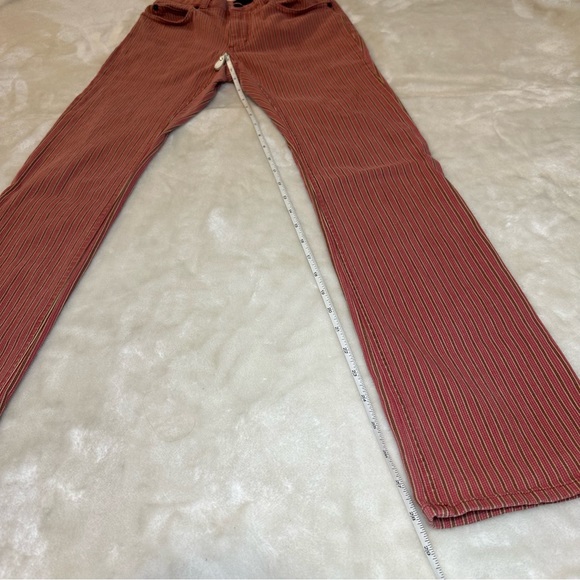 The Limited Vintage Pinstripe Red Straight Leg Jeans Size 0 - Picture 11 of 11